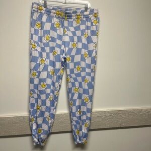 Fun Daisy Checked Pajama Lounge Pant XL